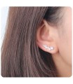 Gorgeous Shape with CZ Stone Earrings EL-3574